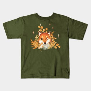 Orange fox Kids T-Shirt